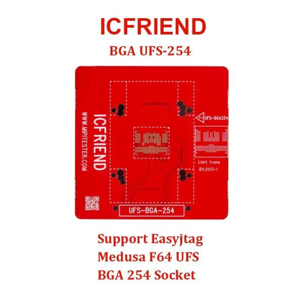 Icfriend UFS & eMMC Socket PCB – 297, 2-in-1, 5-in-1, 153 F64, 254 & 4-in-1 Models