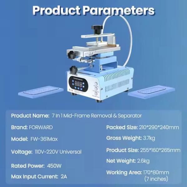 FORWARD FW-361Max 7 In 1 Separator Edge Screen