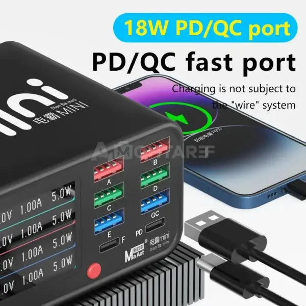 MaAnt Dianba Mini 75W Multi-function 8-Port Support PD Fast Charging – Buy Online India