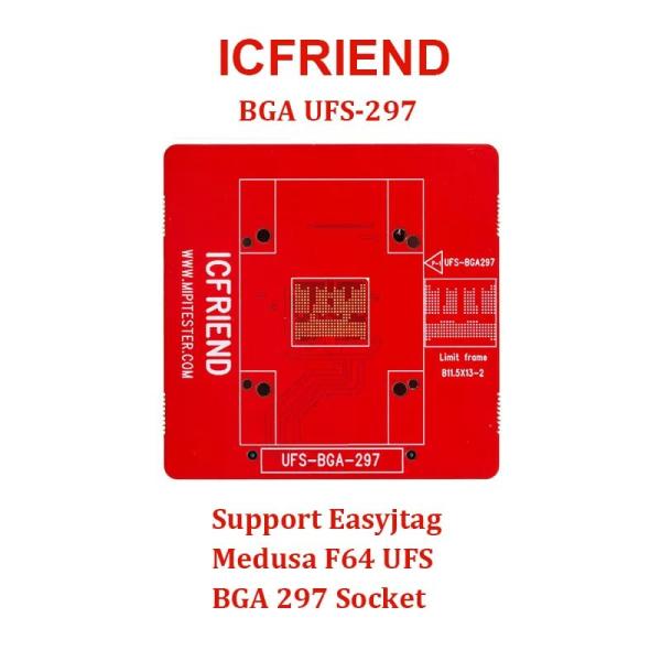Icfriend UFS & eMMC Socket PCB – 297, 2-in-1, 5-in-1, 153 F64, 254 & 4-in-1 Models