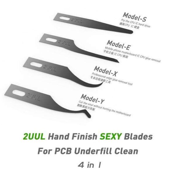 2UUL DA11 Hand Finish SEXY Blades Set for PCB Underfill Clean - Image 2