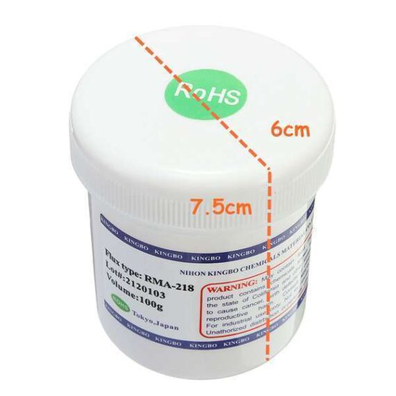 Kingbo 100g RMA-218 BGA Solder Flux Paste for SMT Reballing Repair - Image 2