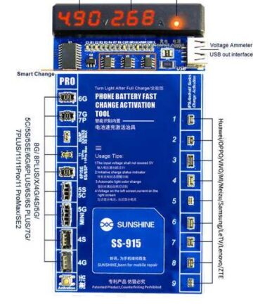 Sunshine SS-915 Smart Phone Built-In Battery Fast Charging And Actived Tool