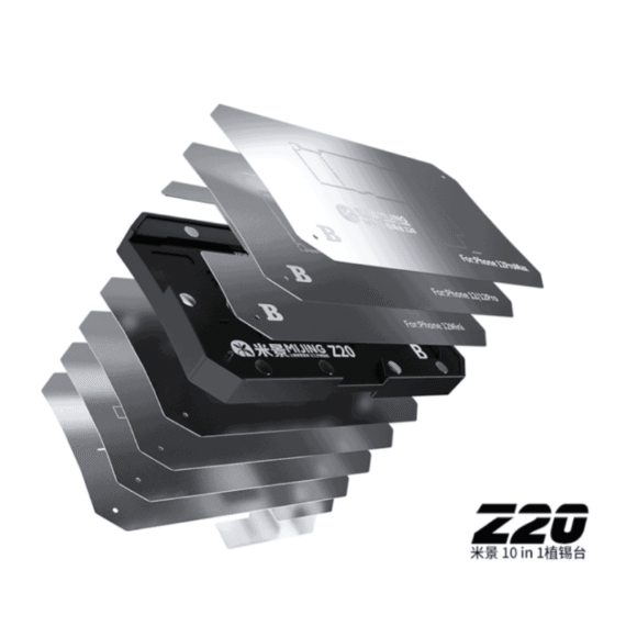 MiJing Z20 BGA Reballing Fixture 10in1 Tool Set - Image 2