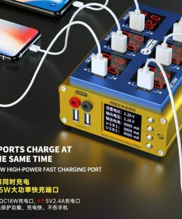 MECHANIC iShort Max Short Killer Multi function Power Circuit Detector Battery free Boot One key Ttrigger 6 ports Fast Charging
