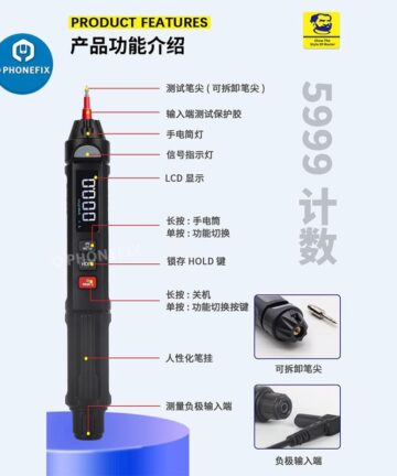 Mechanic MD5 Pen Type Auto Range Digital Multimeter