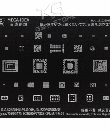 Mega-Idea Black Stencil Samsung J1/J2/J3/J4 Series J100h/J2/J320f/G570m