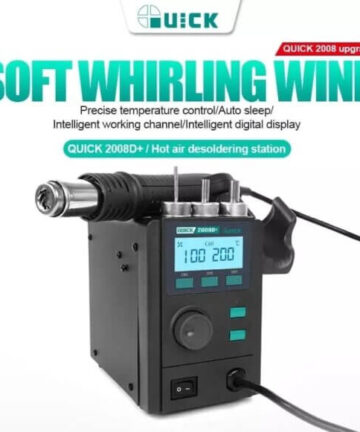Quick 2008D+ 750W Lead-free Intelligent Digital Display Hot Air Gun